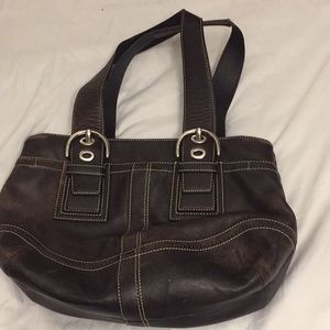 Authentic brown Coach purse
